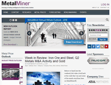 Tablet Screenshot of metalminer.com